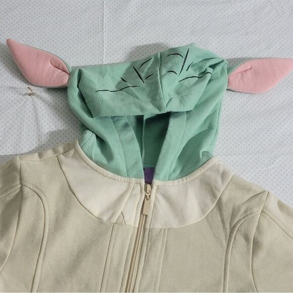 Star Wars Mandalorian Baby Yoda Hoodie Youth Size Small /PC NEW WITH TAGS - Picture 2 of 14